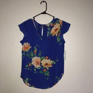 Lily white floral top